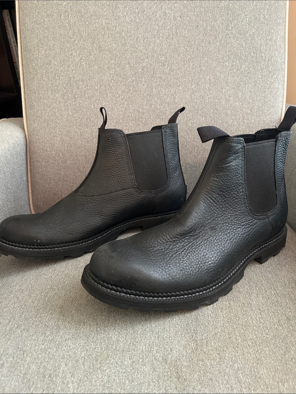 Sorel Men's Black Leather Waterproof Boots